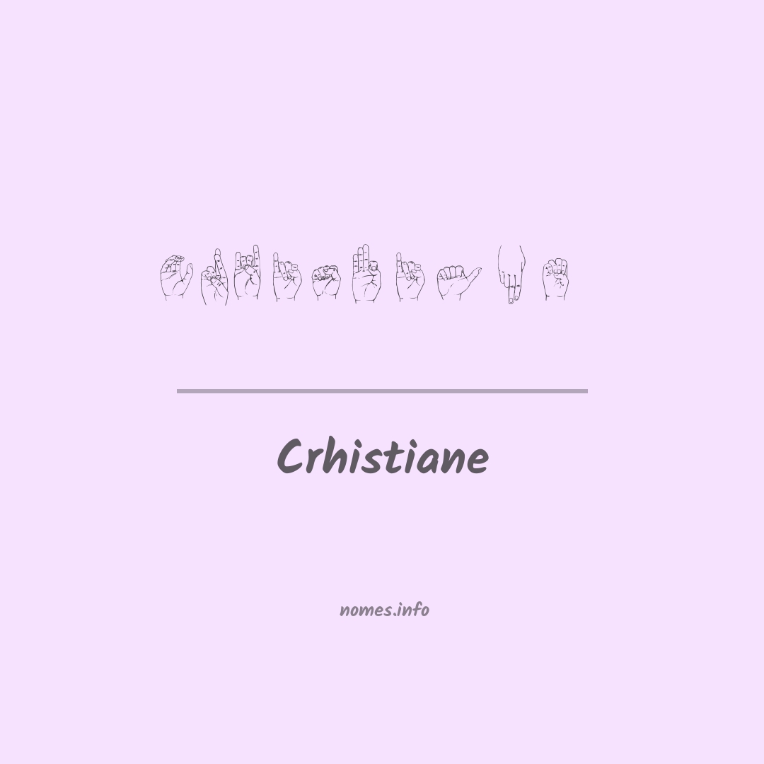 Crhistiane em Libras