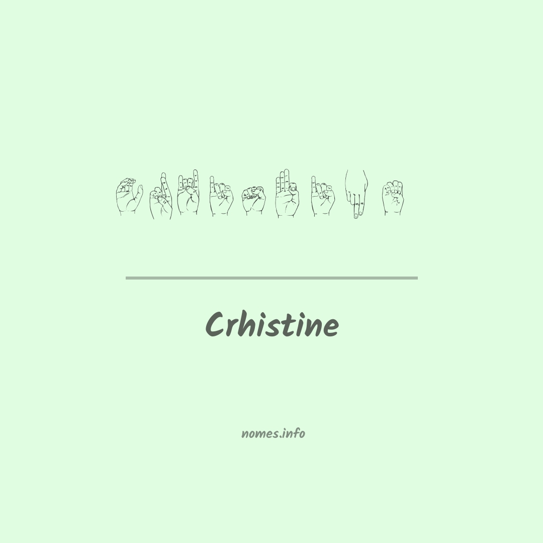 Crhistine em Libras