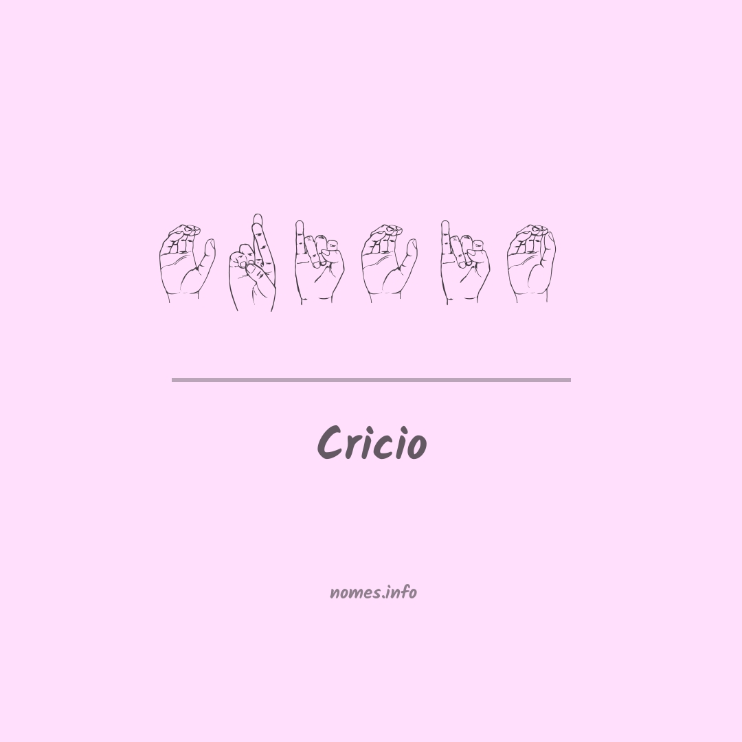 Cricio em Libras
