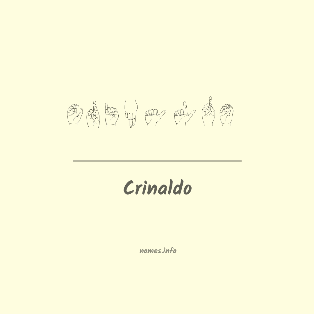 Crinaldo em Libras