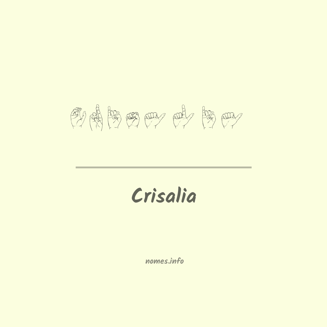 Crisalia em Libras