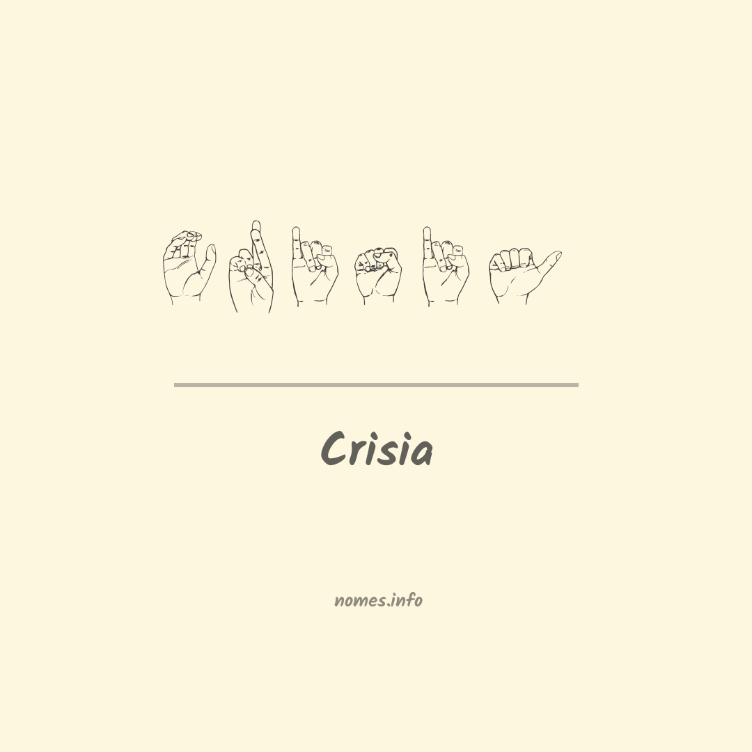 Crisia em Libras