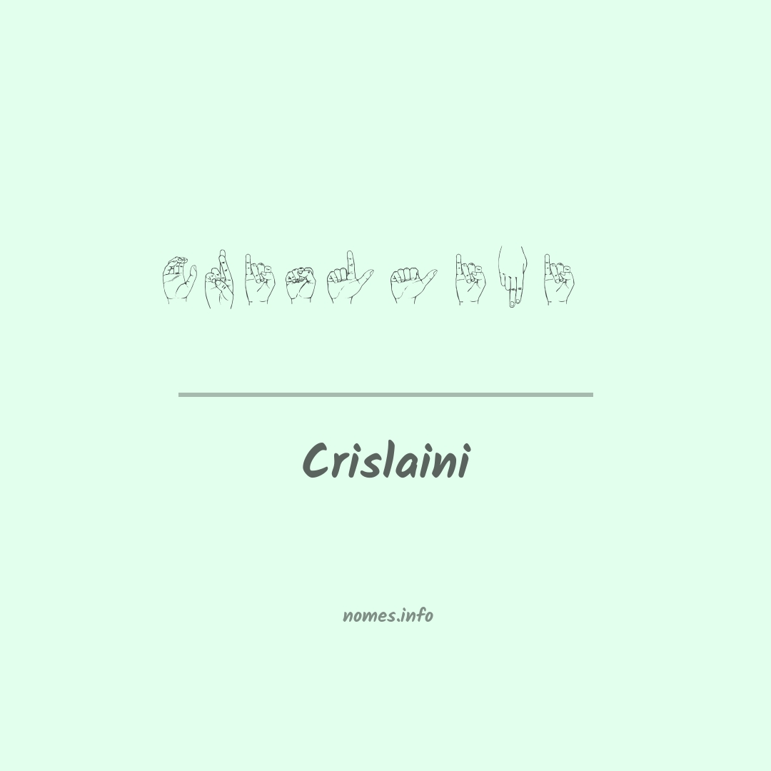 Crislaini em Libras
