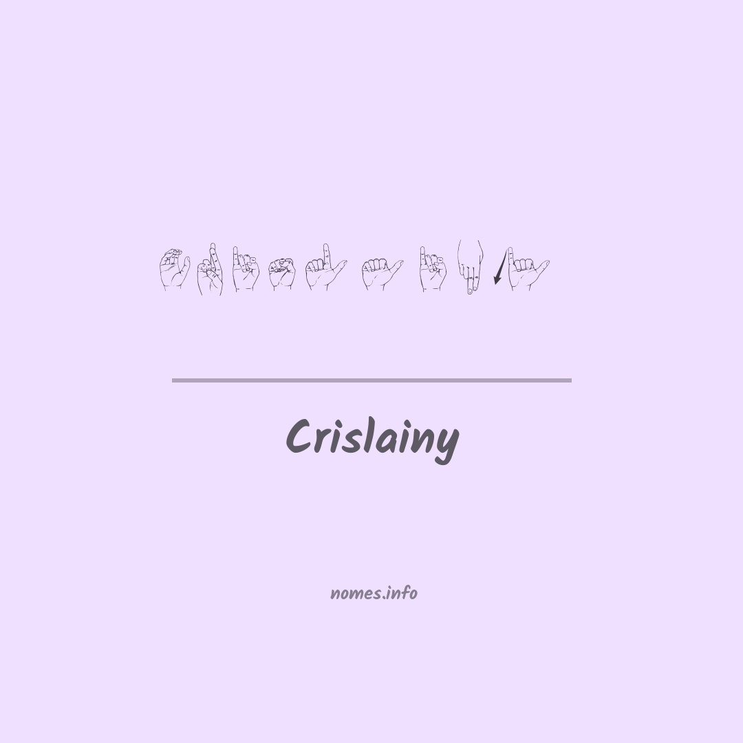 Crislainy em Libras