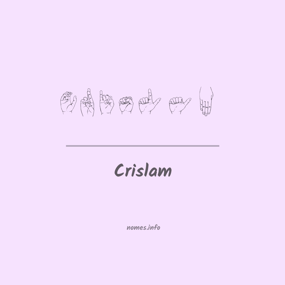 Crislam em Libras