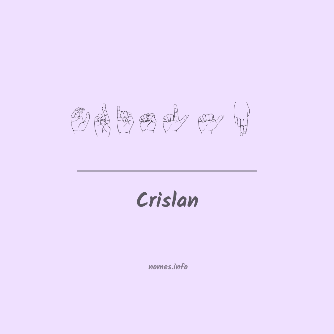 Crislan em Libras
