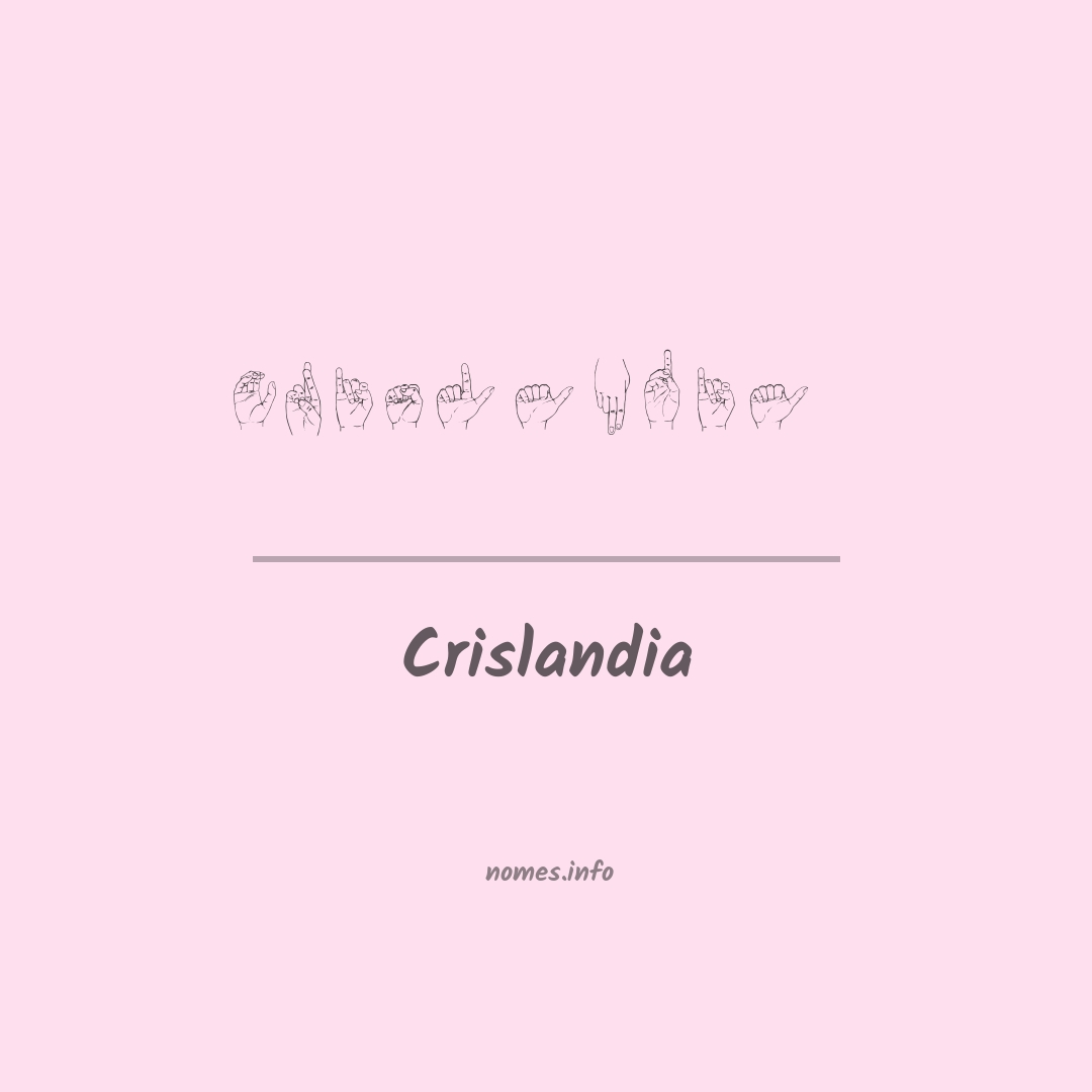 Crislandia em Libras