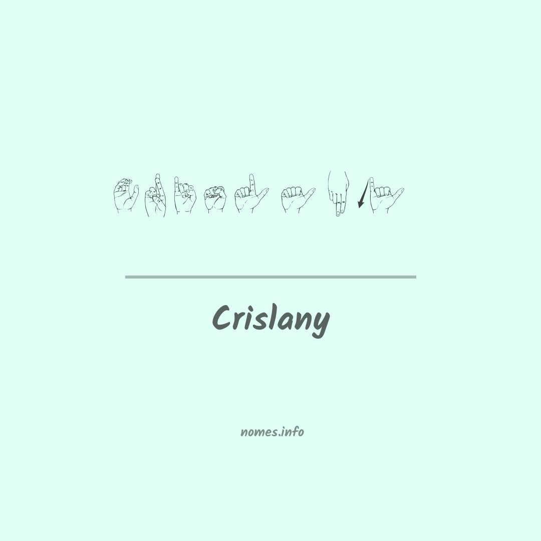 Crislany em Libras