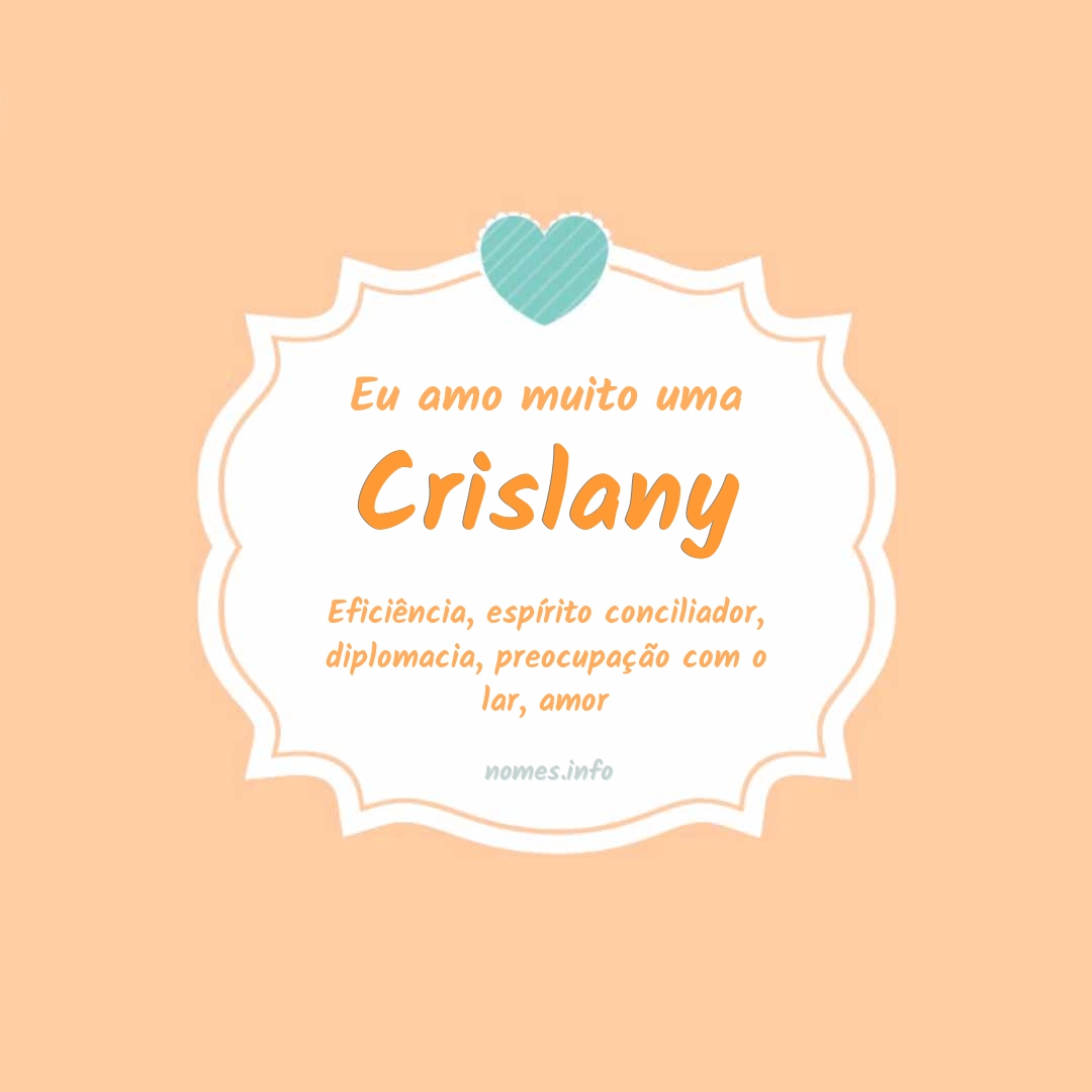 Eu amo muito Crislany