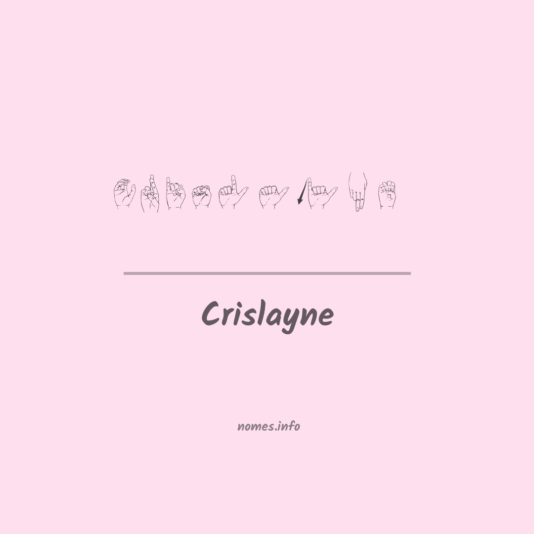 Crislayne em Libras