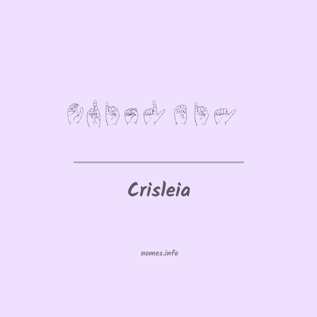 Crisleia em Libras