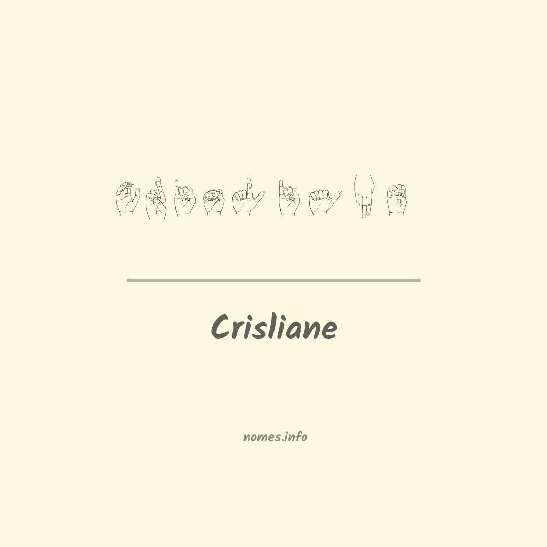 Crisliane em Libras