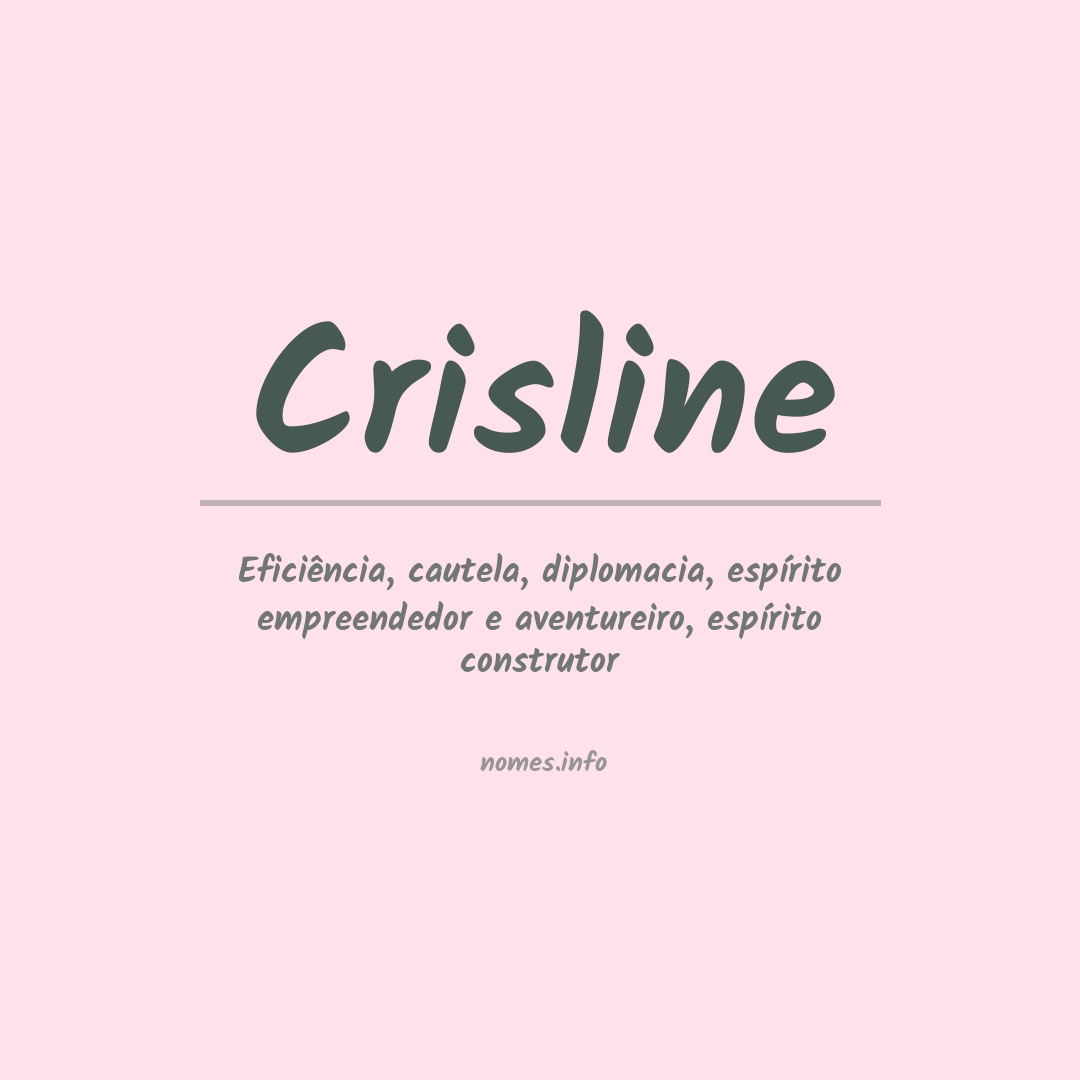 Significado do nome Crisline