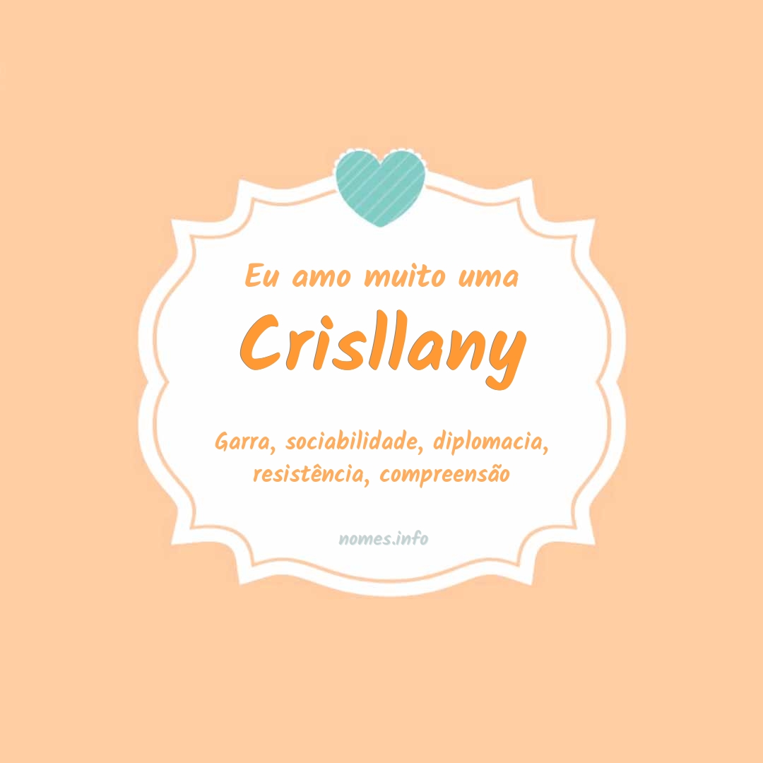 Eu amo muito Crisllany