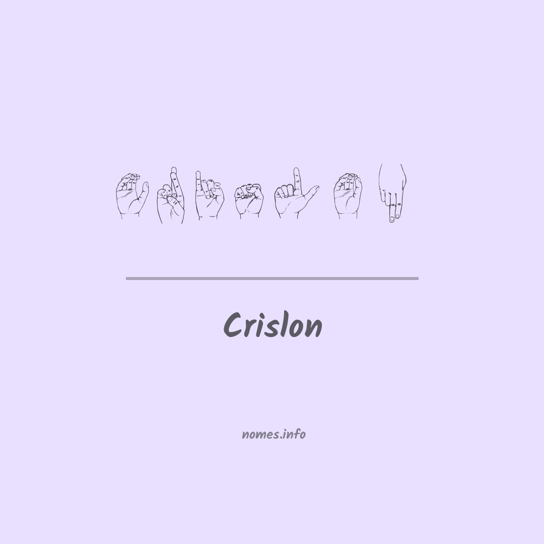 Crislon em Libras
