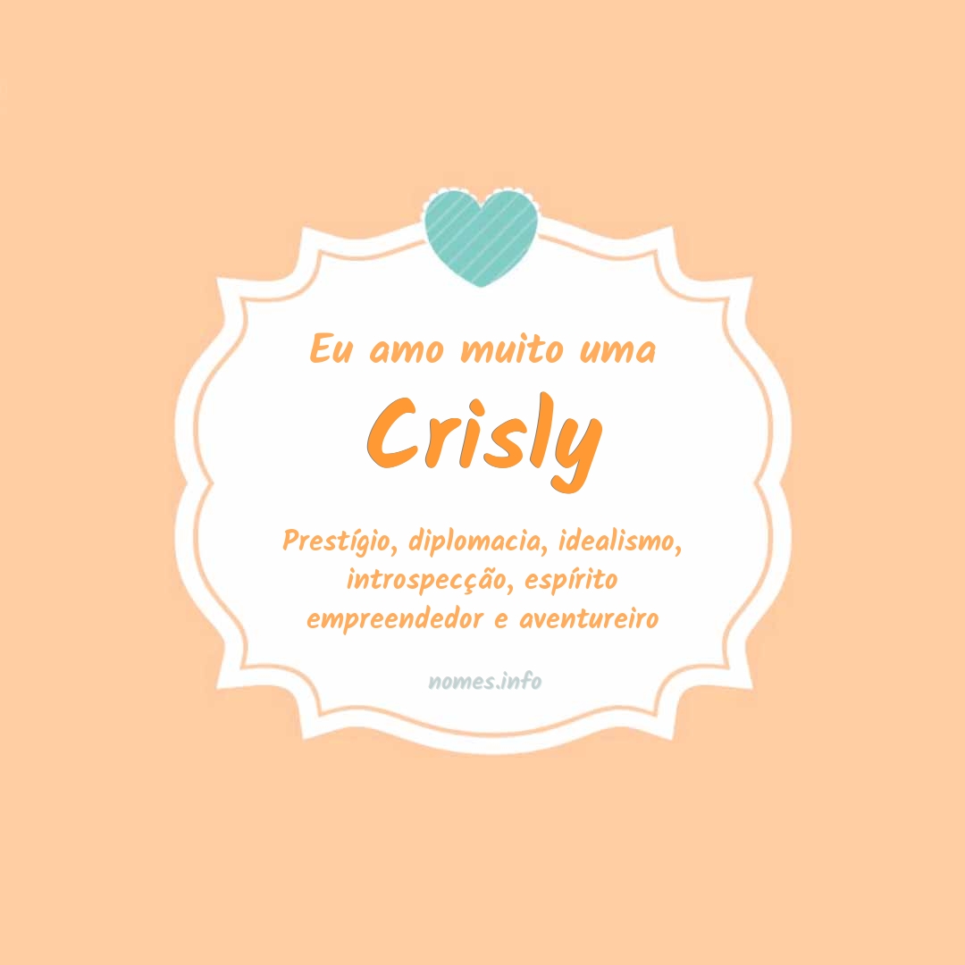 Eu amo muito Crisly