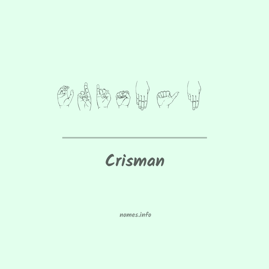 Crisman em Libras