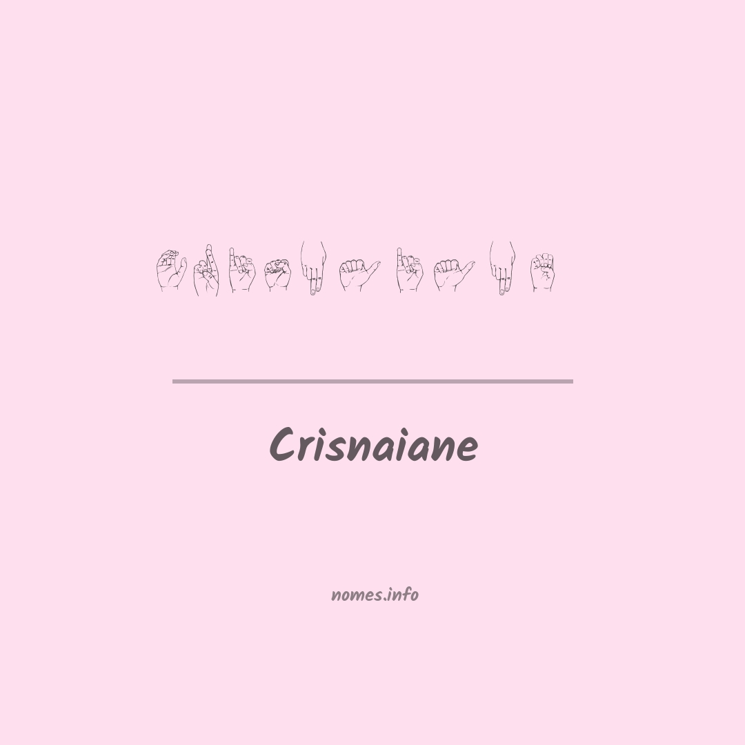 Crisnaiane em Libras