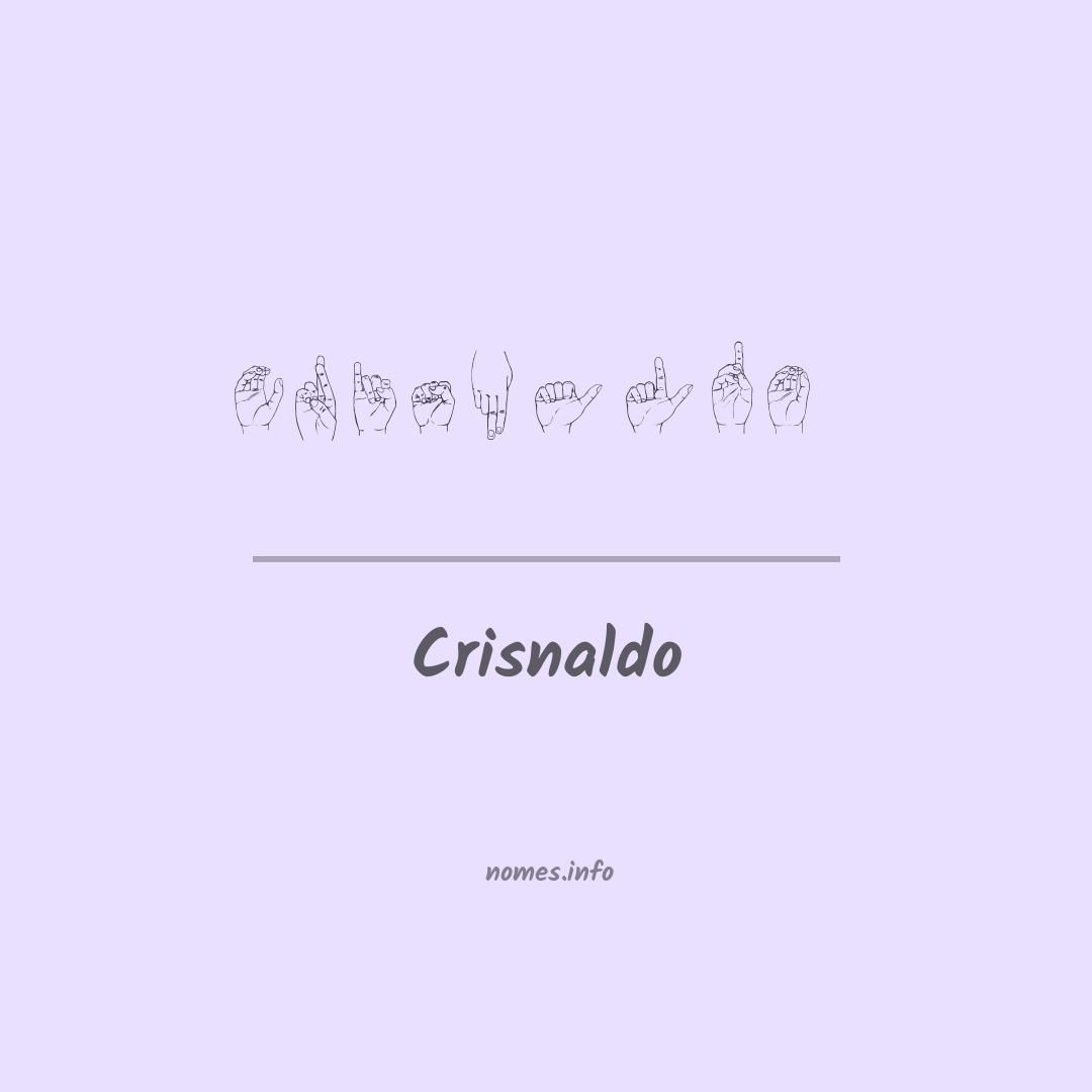 Crisnaldo em Libras