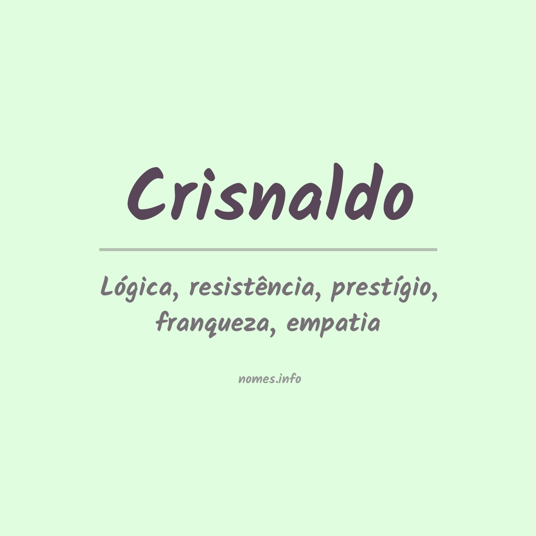 Significado do nome Crisnaldo