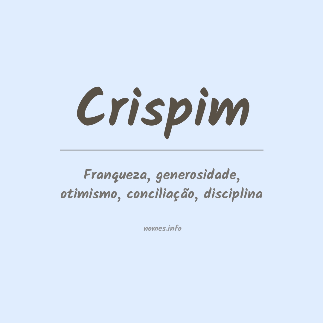 Significado do nome Crispim
