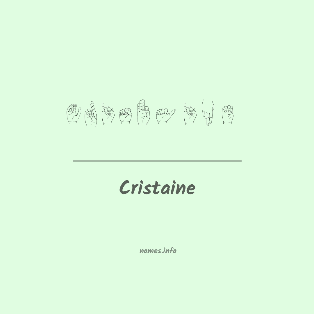 Cristaine em Libras