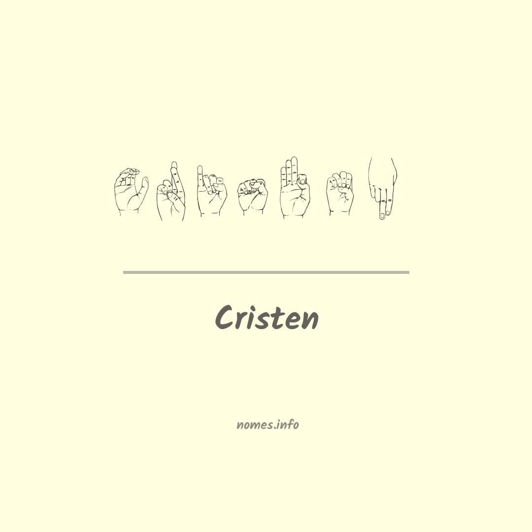 Cristen em Libras