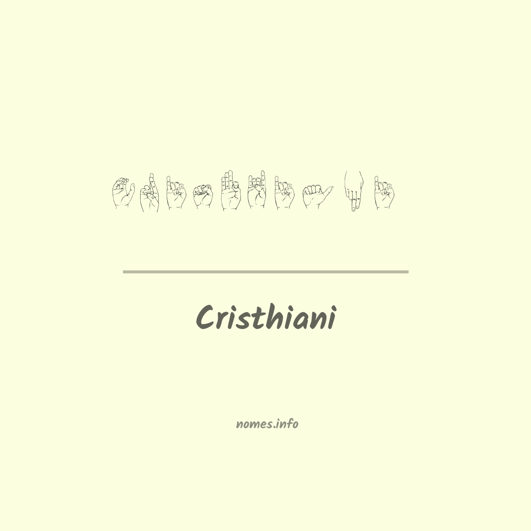 Cristhiani em Libras