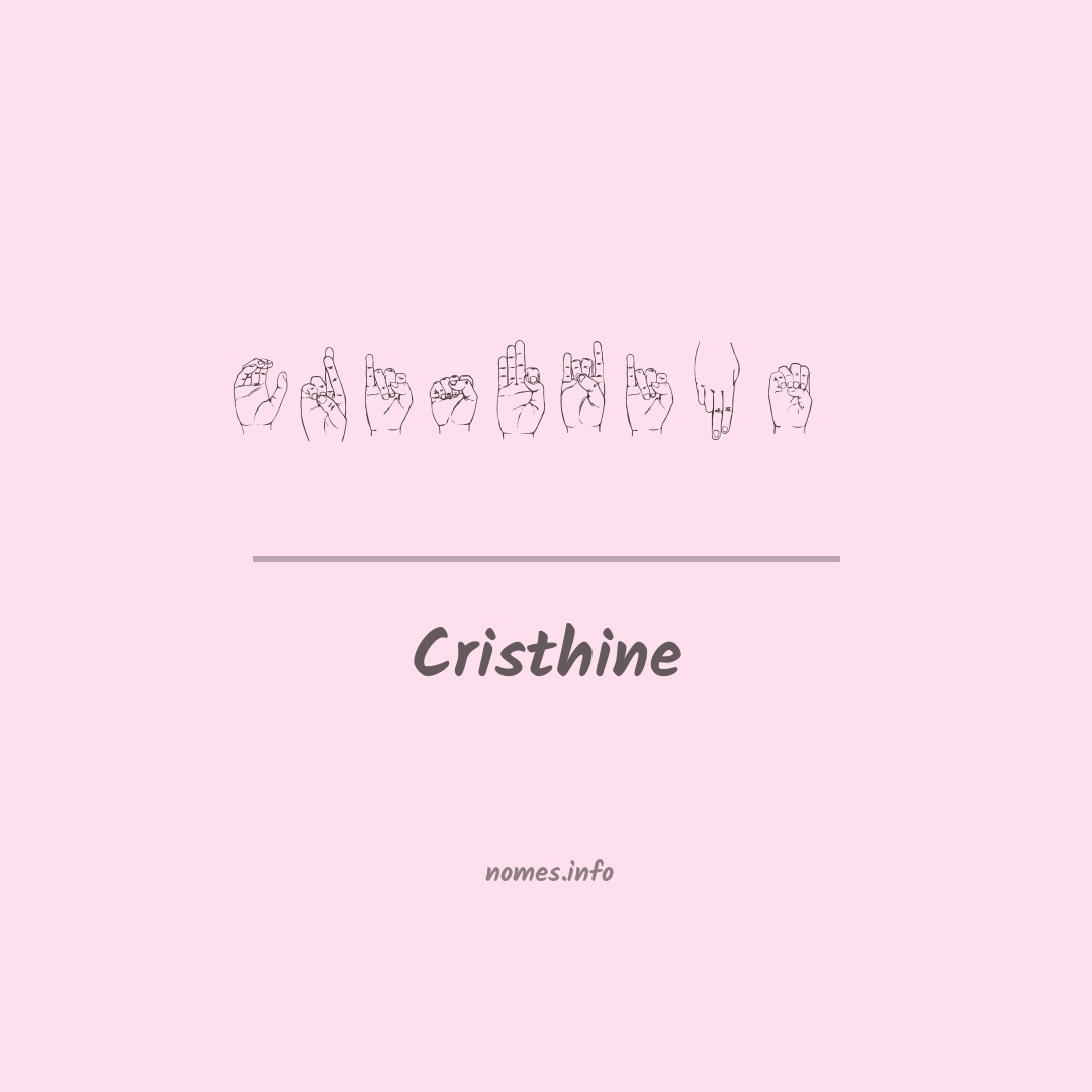 Cristhine em Libras