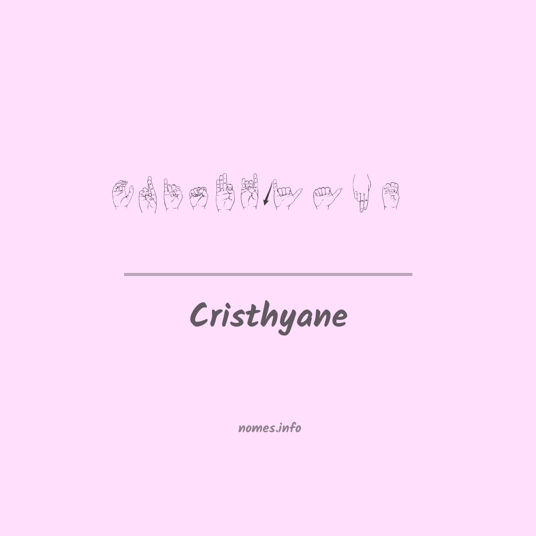 Cristhyane em Libras