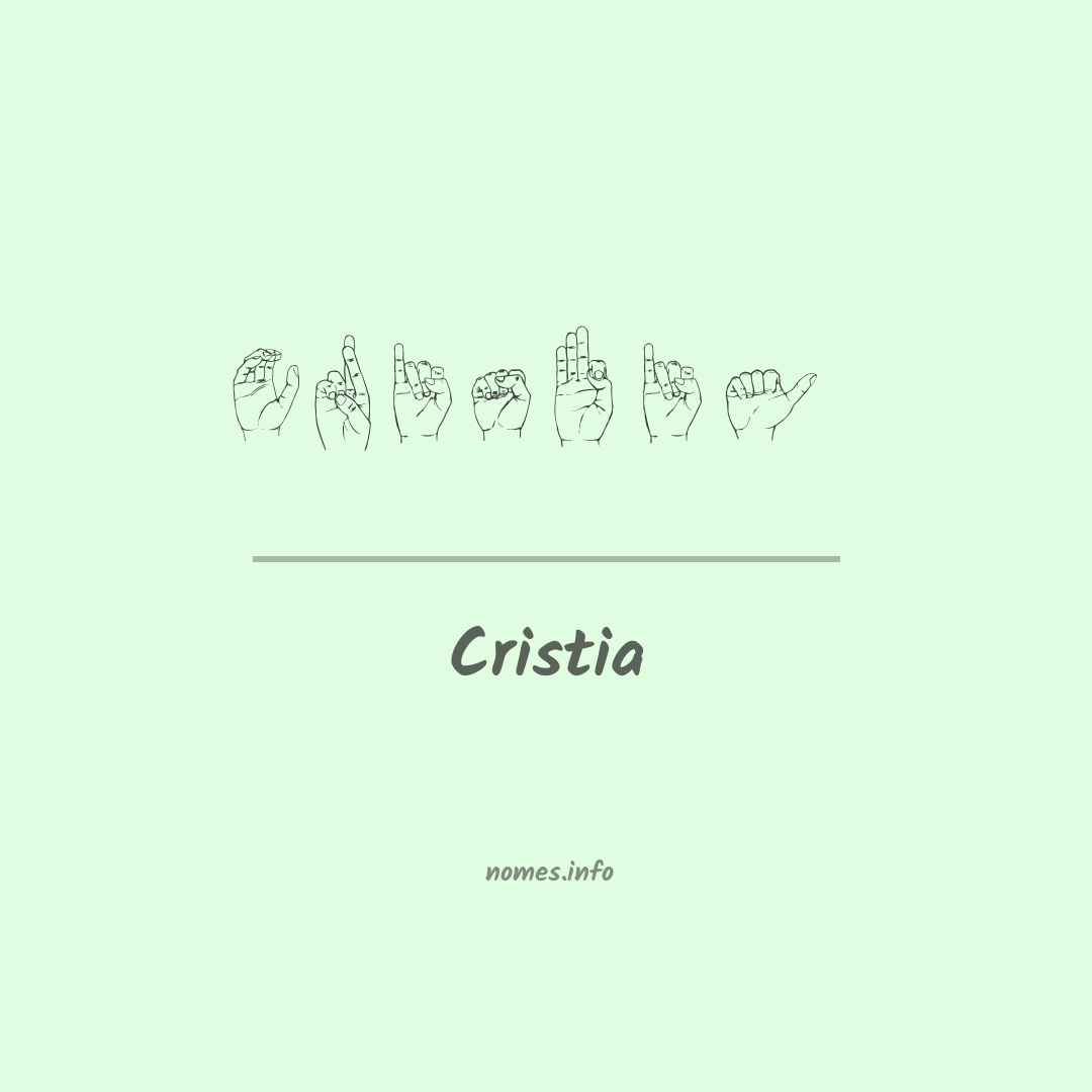 Cristia em Libras