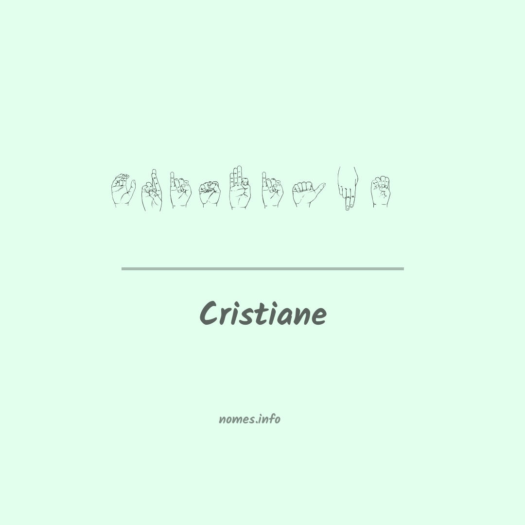 Cristiane em Libras