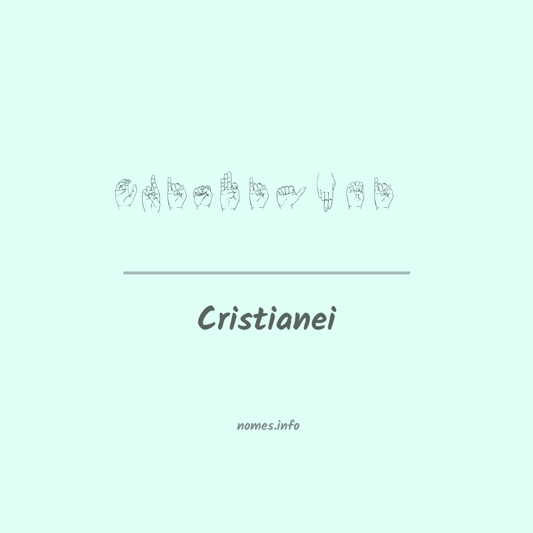 Cristianei em Libras