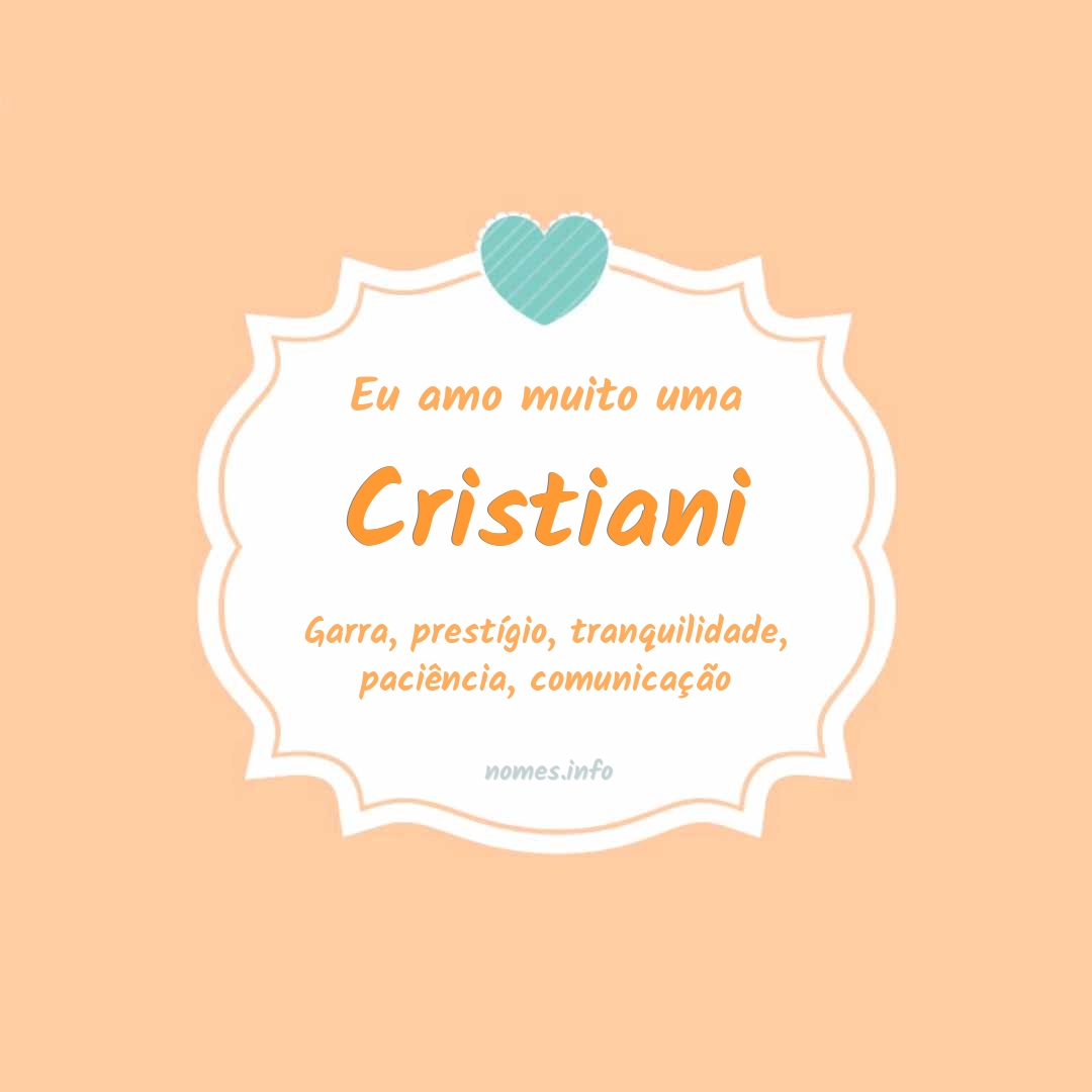Eu amo muito Cristiani