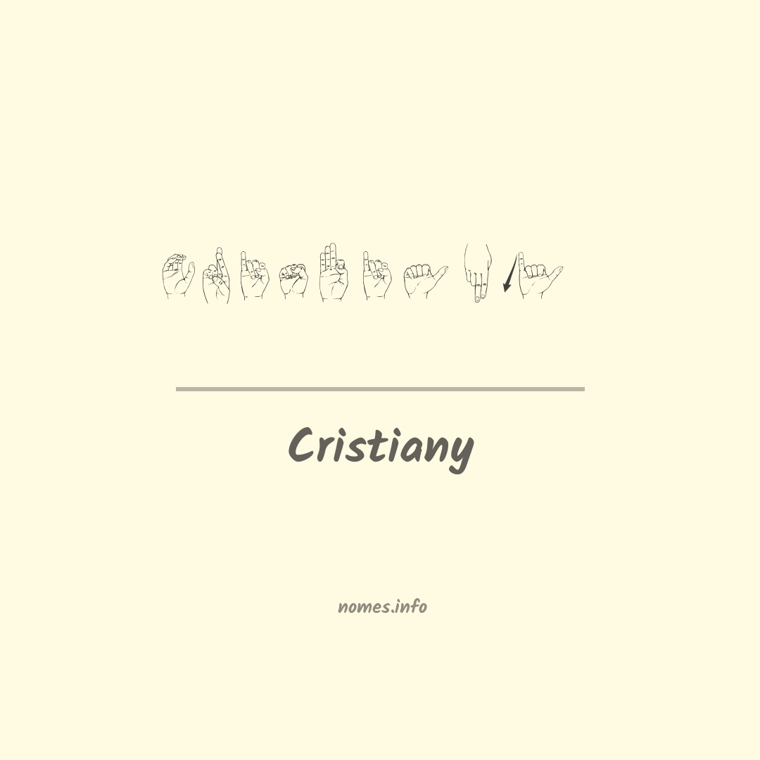 Cristiany em Libras