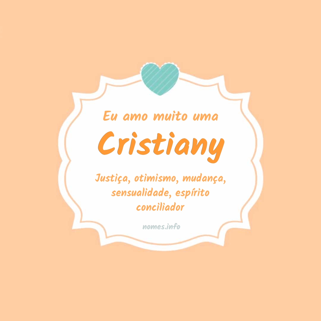 Eu amo muito Cristiany