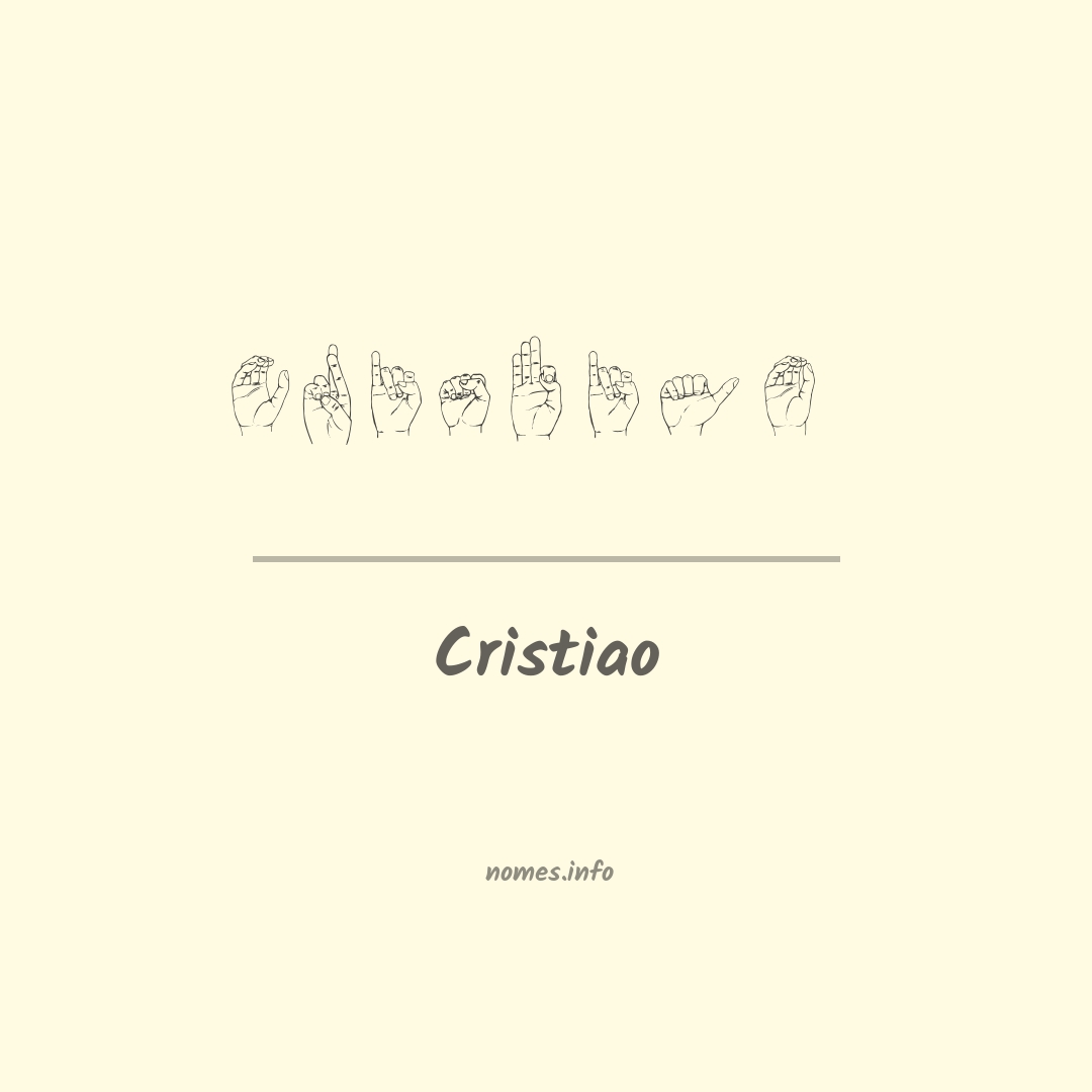 Cristiao em Libras