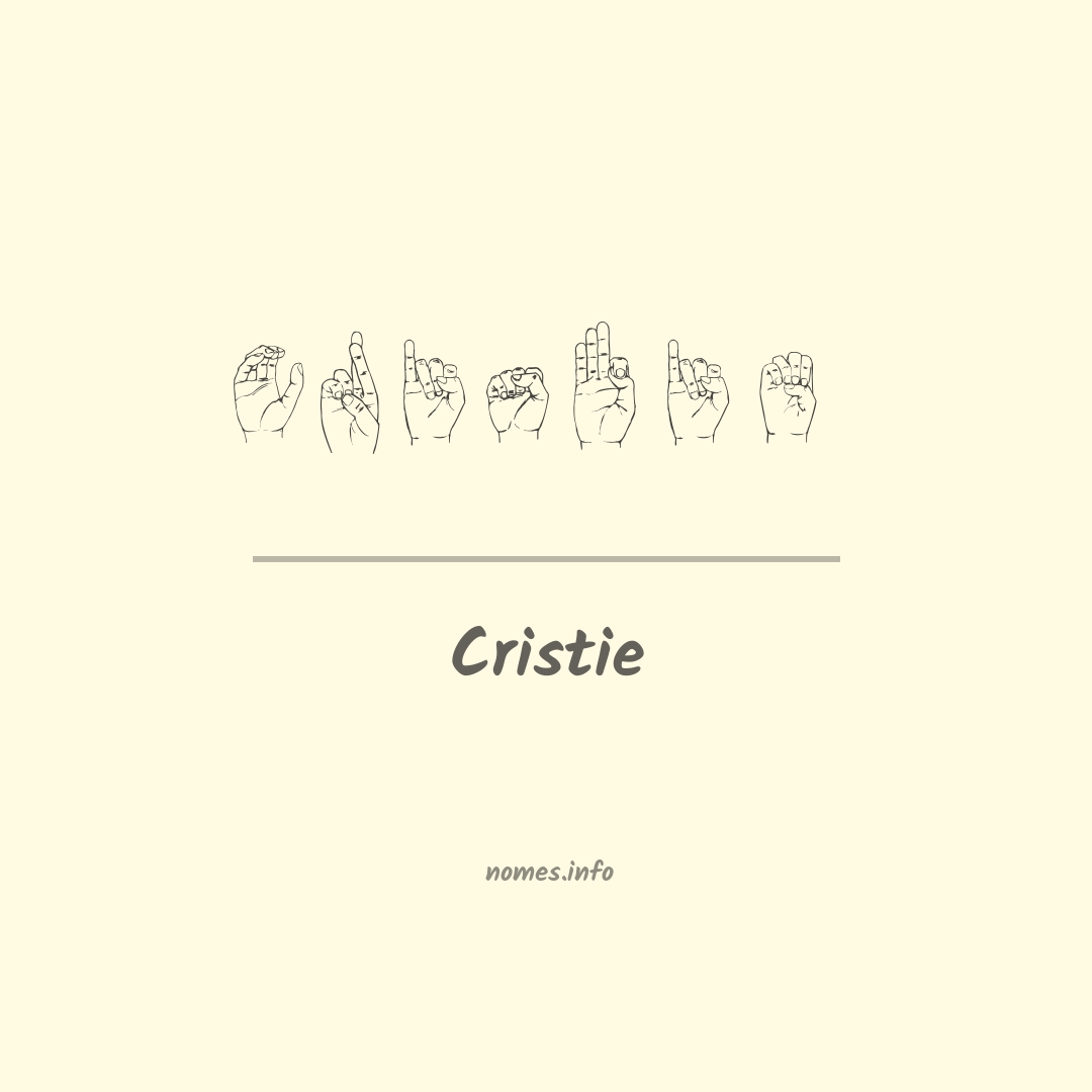 Cristie em Libras