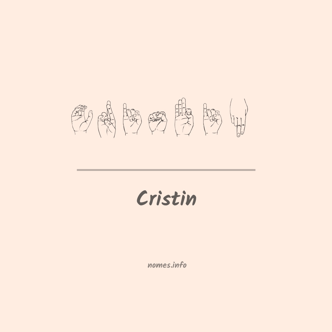 Cristin em Libras