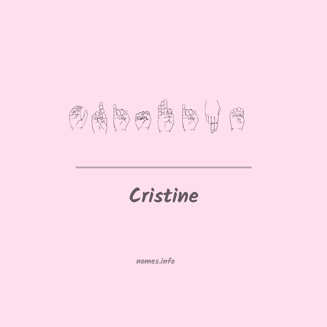 Cristine em Libras