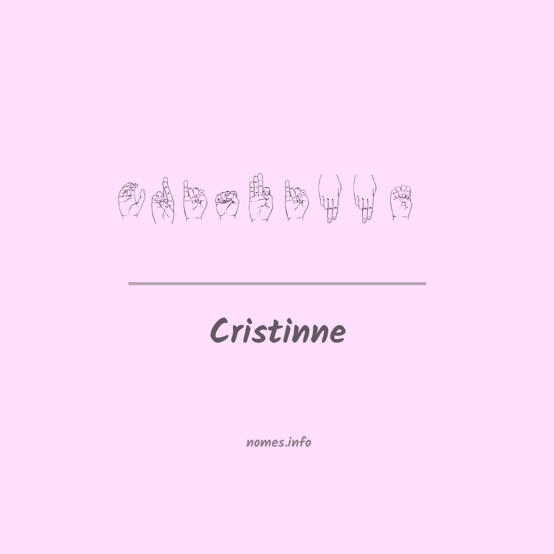Cristinne em Libras