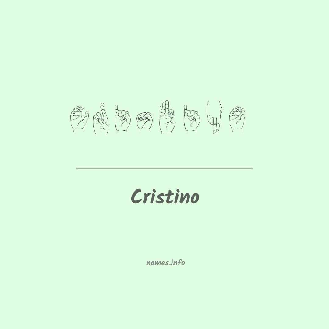 Cristino em Libras