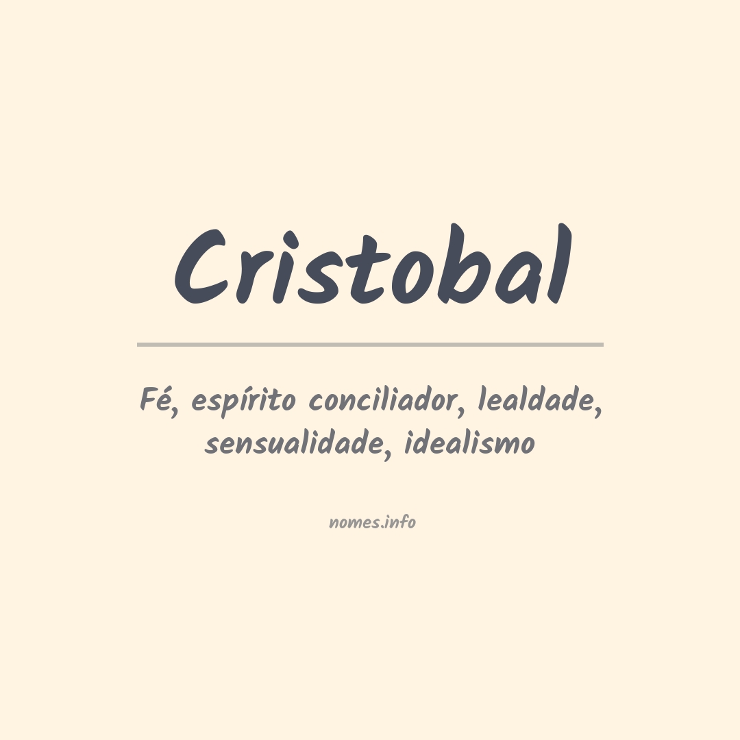 Significado do nome Cristobal