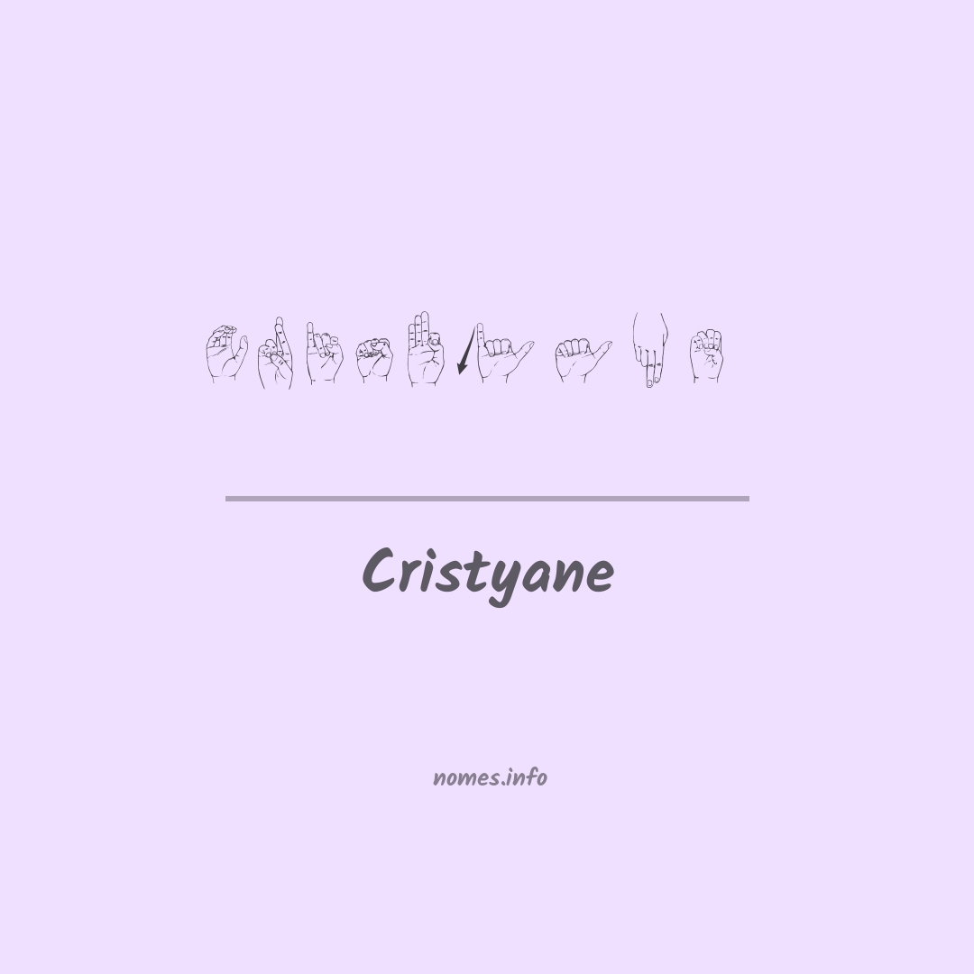 Cristyane em Libras