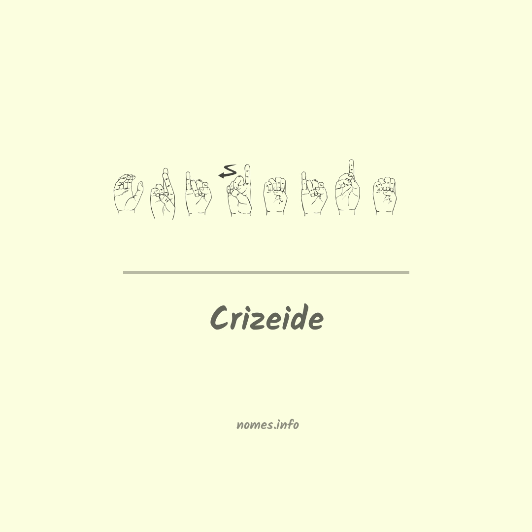 Crizeide em Libras