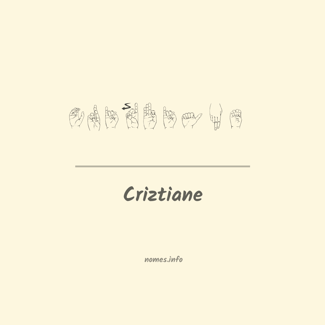 Criztiane em Libras