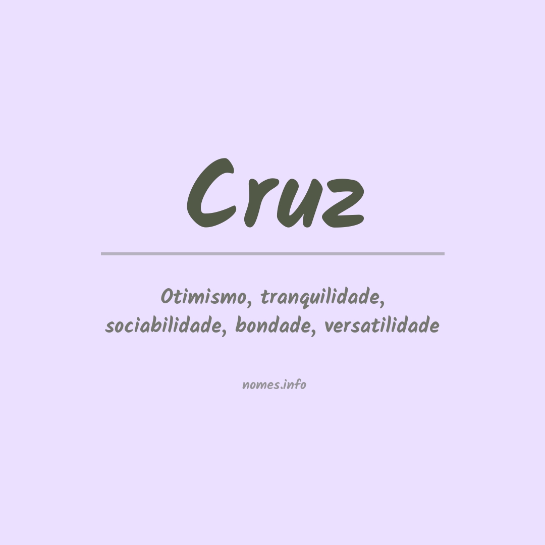 Significado do nome Cruz