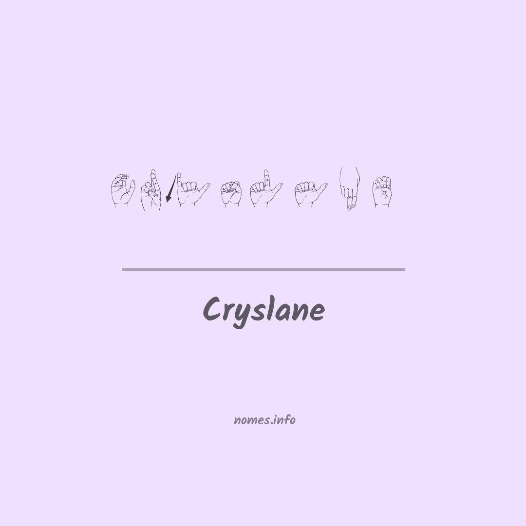 Cryslane em Libras