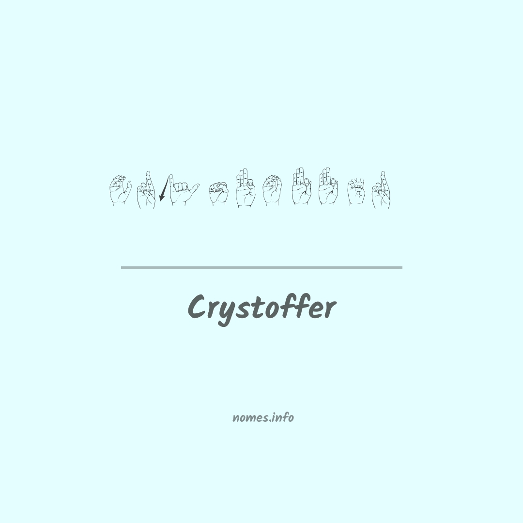 Crystoffer em Libras