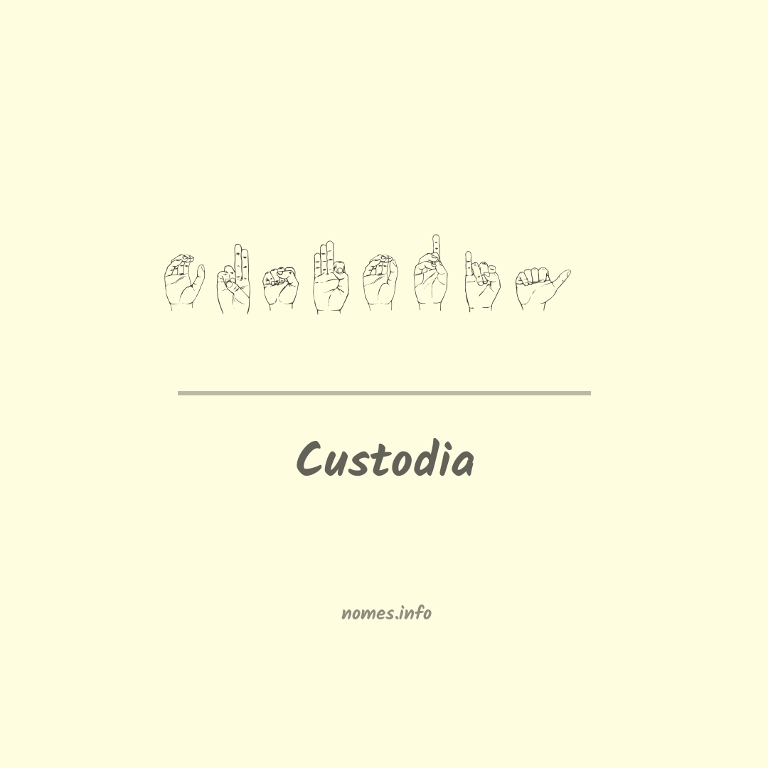 Custodia em Libras